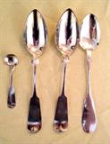 COIN SILVER SPOONS.
.800 SILVER