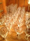 1960'S GLASS STEMWARE
GOLD DECORATION
