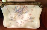WAVECREST CONTAINER
CIRCA 1890'S.
HAND-PAINTED
(MINOR DAMAGE)