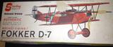 model airplane.
complete.
unassembled