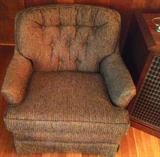 ONE OF TWO CHAIRS
W/OTTOMAN