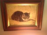 OIL PAINTING OF CAT
SIGNED