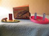 Metal monorail toy.
{West Germany}