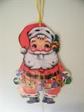 Early 1950's Die Cut Santa Claus.