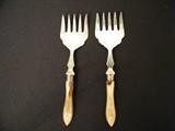 Pickel Forks with Mother of Pearl handles.