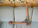 Early 1920's wooden/metal scooter.