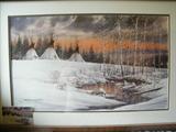 Indian Encampment.
Signed by Michael McCullough.
Numbered.