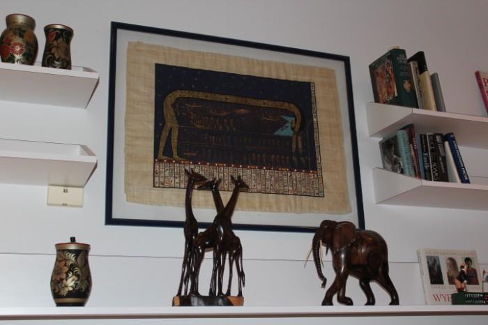 Decorative Items - Giraffes & Elephant