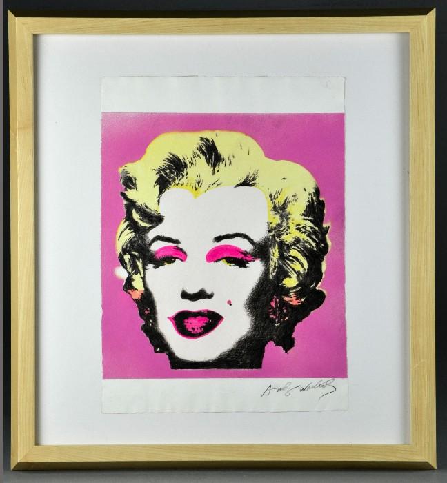 2.	Studio of Andy Warhol Silkscreen on Heavy Paper
