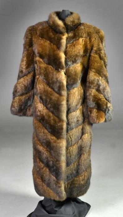 16.	Jacobson's New Zealand Possum Full Length Fur Coat