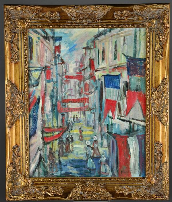 33.	Attributed to Raoul Dufy Oil Painting on Canvas