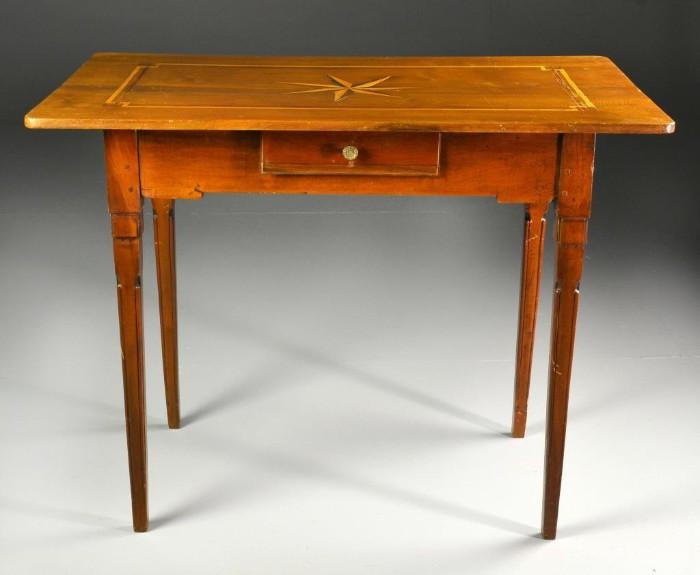 38.	A Fine Louis XVI Inlaid Mahogany Side Table