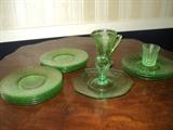 Green depression glass for your collection!
