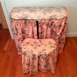 Vintage vanity and stool