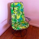 Mid century metal lounge chair