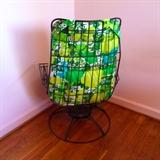 Mid century metal lounge chair