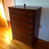 Vintage tall boy dresser