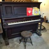 Antique piano and stool