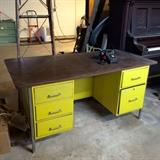 Vintage mid century metal desk