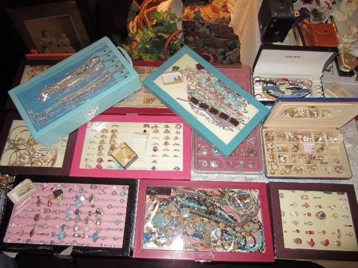 Fantastic selection of silver and costume jewlery