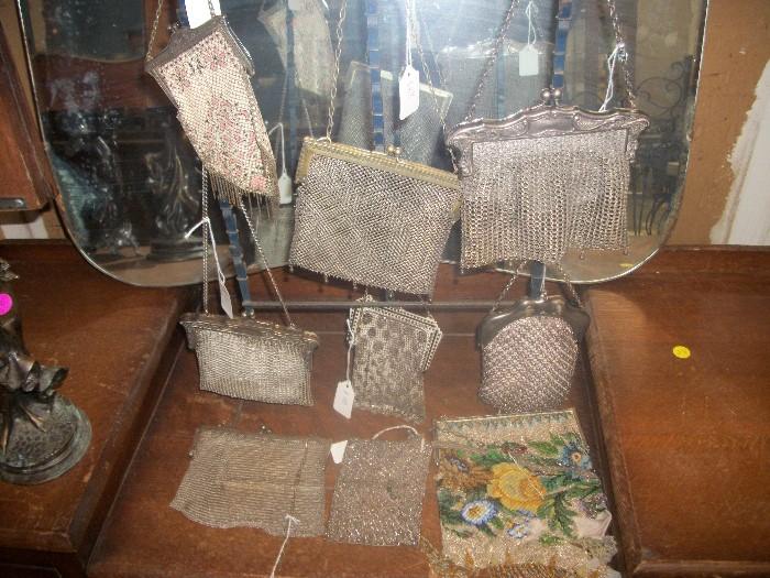 vintage wire mesh purses