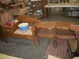 end tables and bench