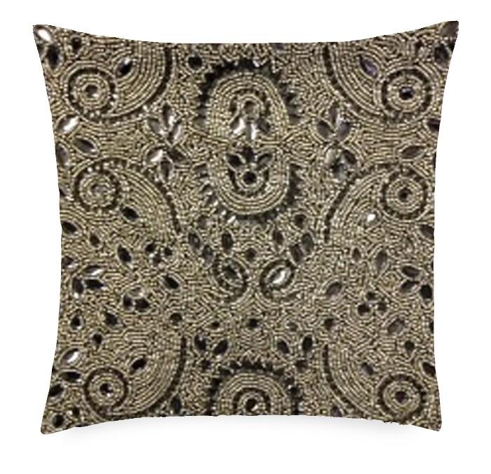 Hand stitched beaded decorative pillows