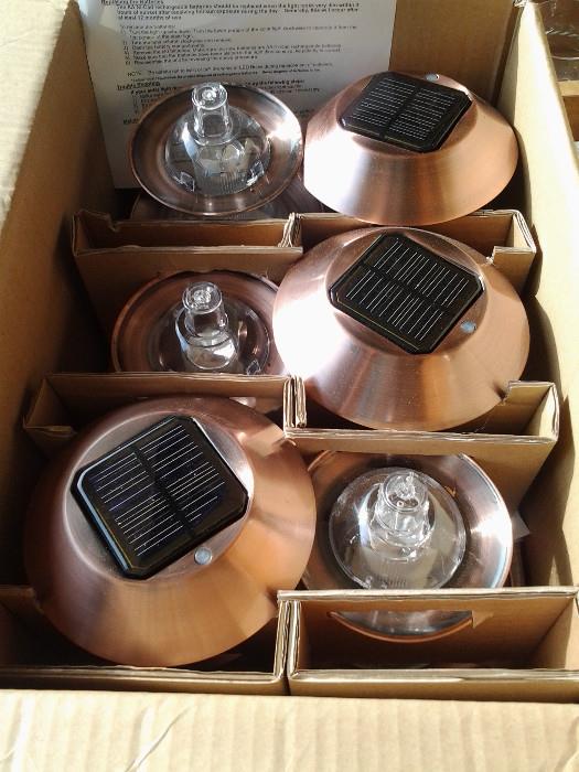 Copper solar lights