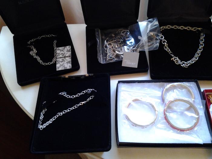 Costume jewelry, some sterling silver