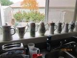Collection of tea pots