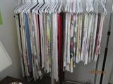 Over 50 vintage table cloths