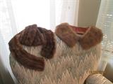 Mink collar and cuffs