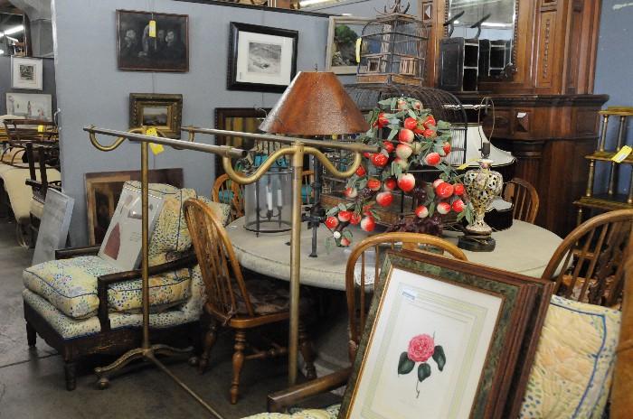 Antique and modern furniture and fine art
