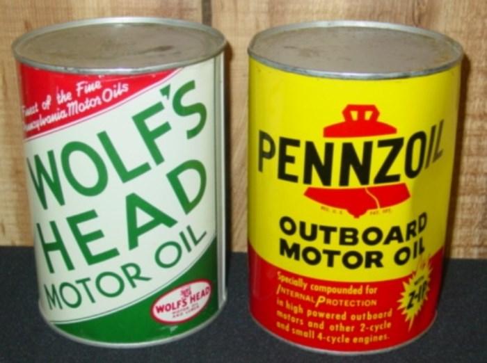 Unopened Oil Cans