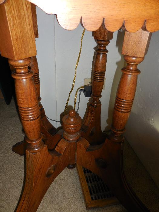 Hand Carved Spindled Ornate Finale Occasional Table 