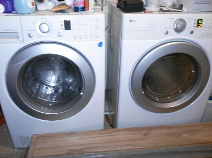 LG washer and gas dryer