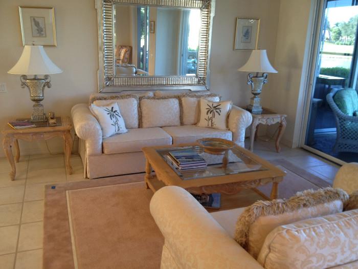 Like New Sofa and Love Seat with End Tables and Coffee Table