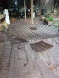 patio table with chairs 