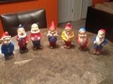 set of 7 original seven dwarfs 1940's I believe $75.00