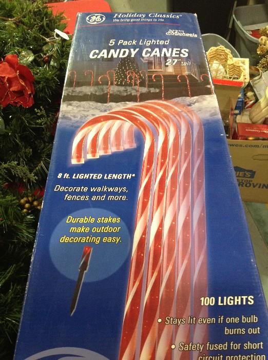 Boxed Lighted Candy Canes