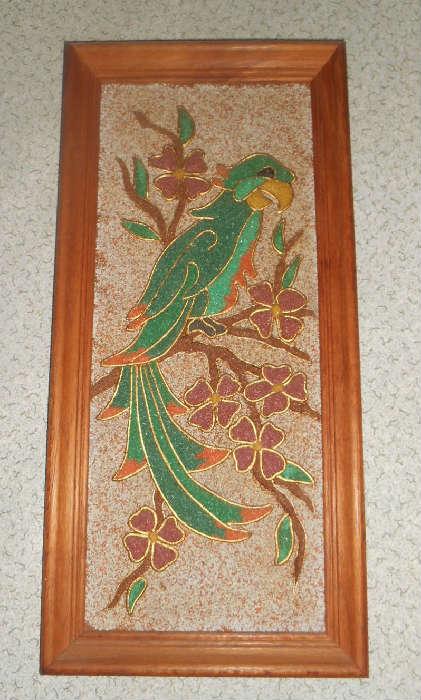 Gravel art of Parrot  ...very good condition