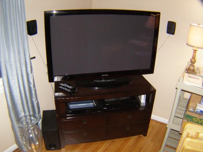 50" plus surround sound and DVD (subject to prior sale)