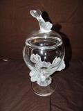 Tall Lalique bowl