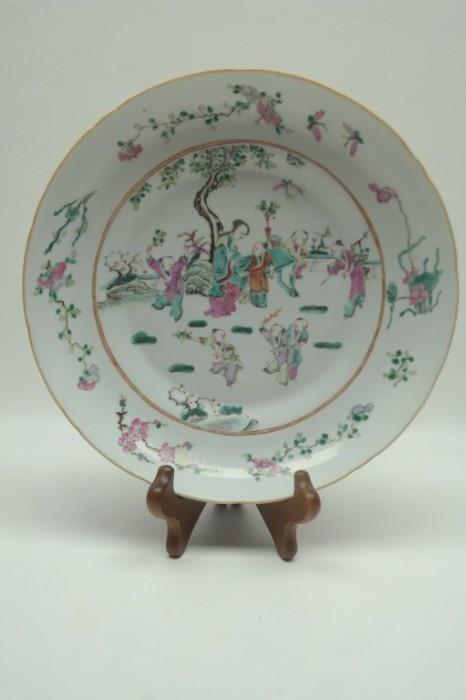 8      18th C. Chinese Famille Porcelain Plate