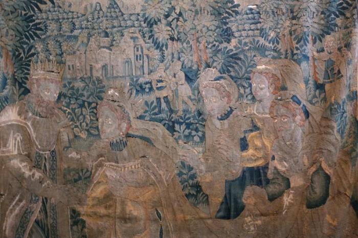 17th C. Flemish Tapestry 'King Solomon'