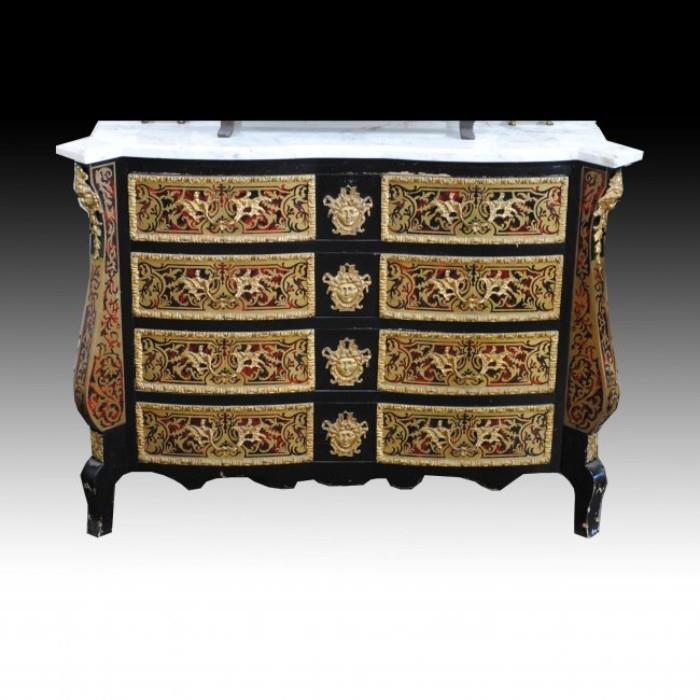 Bronze Mounted Boulle Inlaid Commode