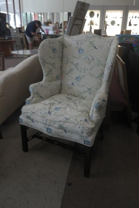 Antique Winged Armchair