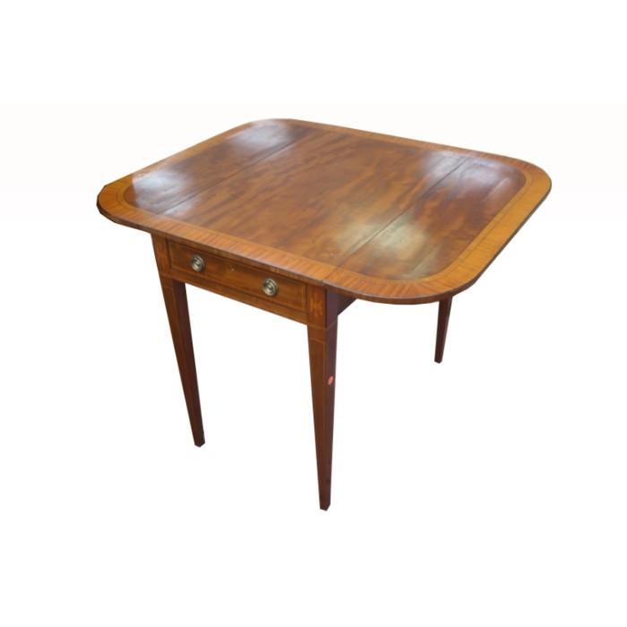 Period Regency English Inlaid Penbroke Table