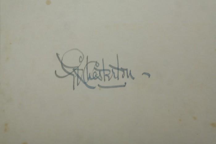 53	G.K Chesterton (1874-1936) Autograph