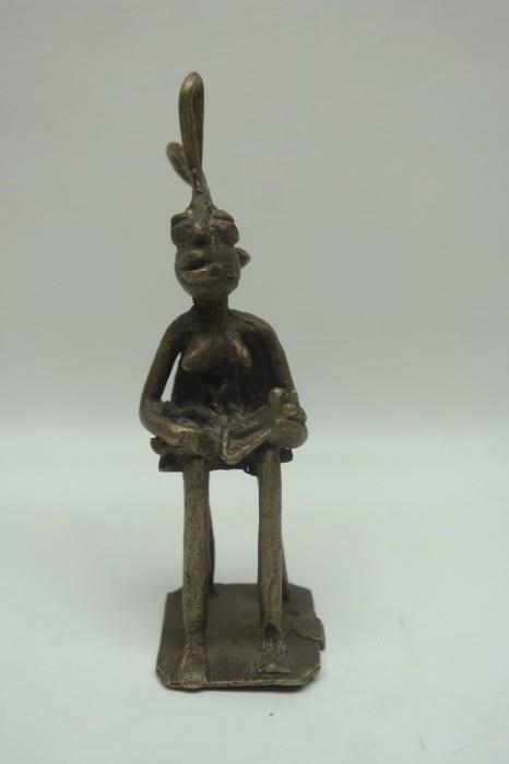 82	Antique Ivory Coast Bronze Figure